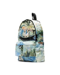 Мужской разноцветный рюкзак с принтом от Off-White