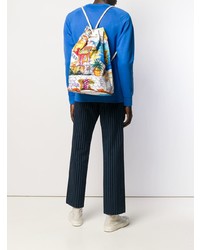 Мужской разноцветный рюкзак с принтом от Fefè