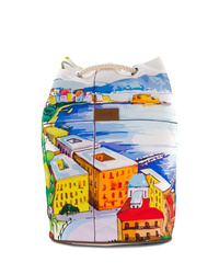 Мужской разноцветный рюкзак с принтом от Fefè