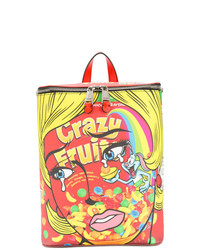 Женский разноцветный рюкзак с принтом от Moschino