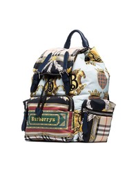 Женский разноцветный рюкзак с принтом от Burberry