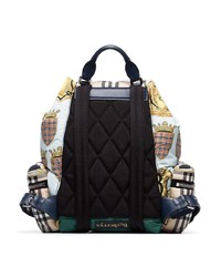 Женский разноцветный рюкзак с принтом от Burberry