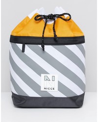 Мужской разноцветный рюкзак с принтом от Nicce London