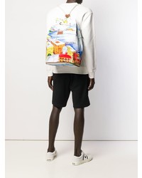 Мужской разноцветный рюкзак с принтом от Fefè