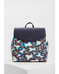 Женский разноцветный рюкзак с принтом от Tous