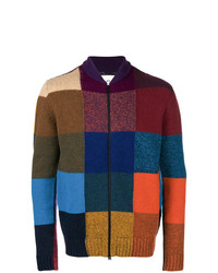 Мужской разноцветный свитер на молнии от Etro