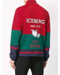 Мужской разноцветный свитер на молнии от Iceberg