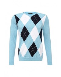 Мужской разноцветный свитер с v-образным вырезом от Baon