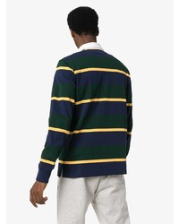 Мужской разноцветный свитер с воротником поло в горизонтальную полоску от Polo Ralph Lauren