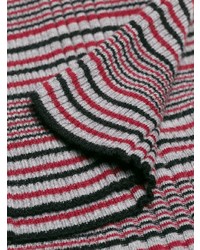 Женский разноцветный свитер с круглым вырезом в горизонтальную полоску от RED Valentino