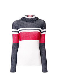 Женский разноцветный свитер с круглым вырезом в горизонтальную полоску от Rossignol