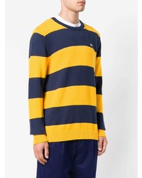 Мужской разноцветный свитер с круглым вырезом в горизонтальную полоску от Tommy Jeans
