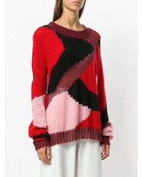 Женский разноцветный свитер с круглым вырезом с камуфляжным принтом от Faith Connexion