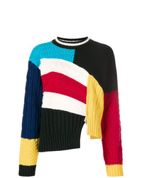 Женский разноцветный свитер с круглым вырезом с принтом от MSGM