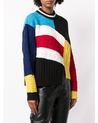 Женский разноцветный свитер с круглым вырезом с принтом от MSGM