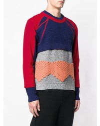 Мужской разноцветный свитер с круглым вырезом с принтом от Craig Green