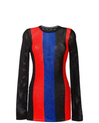 Женский разноцветный свитер с круглым вырезом с принтом от Proenza Schouler