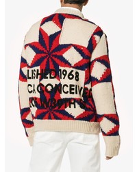 Мужской разноцветный свитер с круглым вырезом с принтом от Calvin Klein 205W39nyc