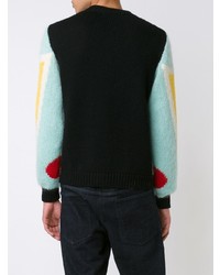 Мужской разноцветный свитер с круглым вырезом от Walter Van Beirendonck