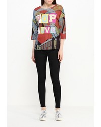 Женский разноцветный свитер с круглым вырезом от Aurora Firenze