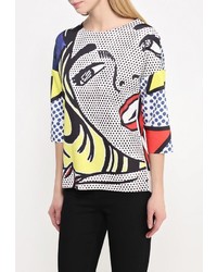 Женский разноцветный свитер с круглым вырезом от Aurora Firenze