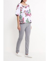 Женский разноцветный свитер с круглым вырезом от BeaYukMui