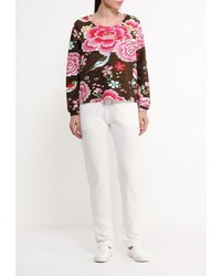 Женский разноцветный свитер с круглым вырезом от BeaYukMui