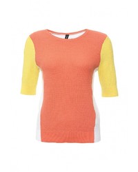Женский разноцветный свитер с круглым вырезом от Bestia