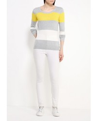 Женский разноцветный свитер с круглым вырезом от BlendShe