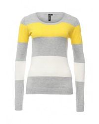 Женский разноцветный свитер с круглым вырезом от BlendShe