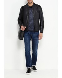 Мужской разноцветный свитер с круглым вырезом от Boss Orange