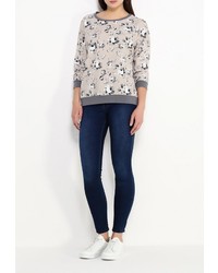 Женский разноцветный свитер с круглым вырезом от Broadway