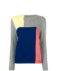 Женский разноцветный свитер с круглым вырезом от Chinti & Parker