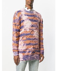 Мужской разноцветный свитер с круглым вырезом от Faith Connexion