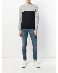 Мужской разноцветный свитер с круглым вырезом от Dondup