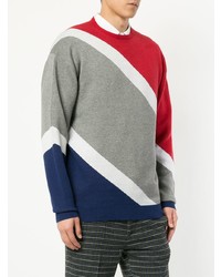 Мужской разноцветный свитер с круглым вырезом от GUILD PRIME