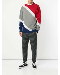 Мужской разноцветный свитер с круглым вырезом от GUILD PRIME