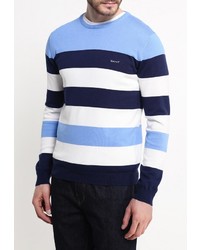 Мужской разноцветный свитер с круглым вырезом от Gant