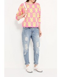 Женский разноцветный свитер с круглым вырезом от Iceberg