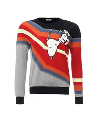 Мужской разноцветный свитер с круглым вырезом от Iceberg