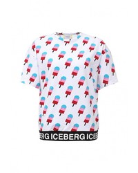 Женский разноцветный свитер с круглым вырезом от Iceberg