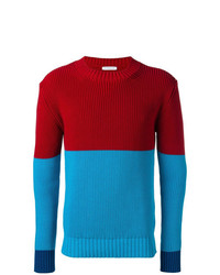 Мужской разноцветный свитер с круглым вырезом от JW Anderson