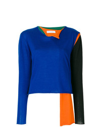 Женский разноцветный свитер с круглым вырезом от JW Anderson
