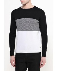 Мужской разноцветный свитер с круглым вырезом от LAGERFELD