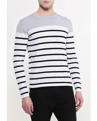 Мужской разноцветный свитер с круглым вырезом от LAGERFELD