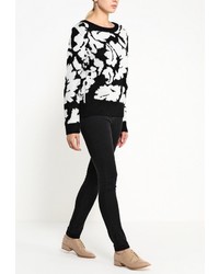 Женский разноцветный свитер с круглым вырезом от LAMANIA