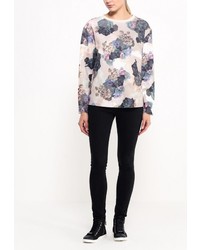 Женский разноцветный свитер с круглым вырезом от LAMANIA