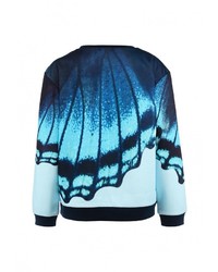 Женский разноцветный свитер с круглым вырезом от LAMANIA