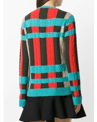 Женский разноцветный свитер с круглым вырезом от Etro