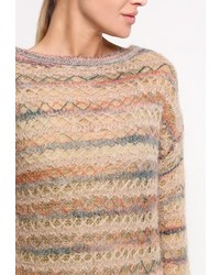 Женский разноцветный свитер с круглым вырезом от Liu Jo